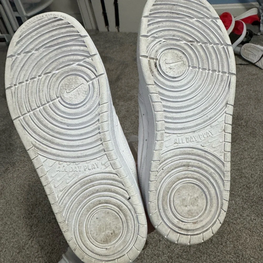 Boys NIKE White High-Top Sneakers